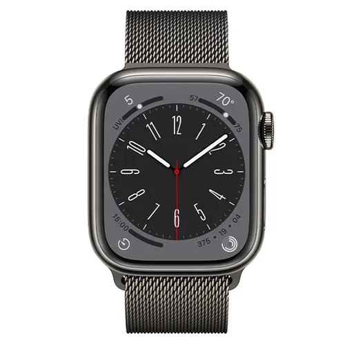 Đồng Hồ Thông Minh Apple Watch S8 LTE 45mm Dây Thép Màu Đen - Đồng hồ - Vua Hàng Hiệu