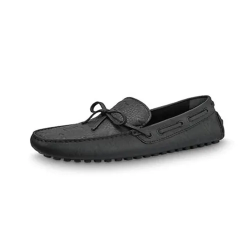 Giày Lười Nam Louis Vuitton LV Arizona Moccasin In Marine Black Size 7.5 - Giày - Vua Hàng Hiệu