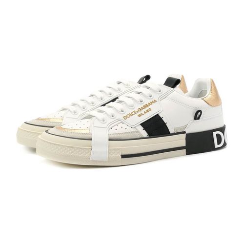 Giày Sneakers Dolce & Gabbana D&G Custom 2.0 In White Leather CS1863 AO222 8B996 Màu Trắng Size 40-1