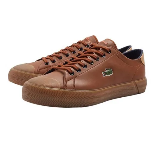 Giày Thể Thao Lacoste Gripshot Leather 222 Màu Nâu Size 42.5