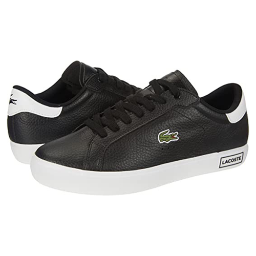 Giày Thể Thao Lacoste Powercourt Leather 0721 Màu Đen Size 42