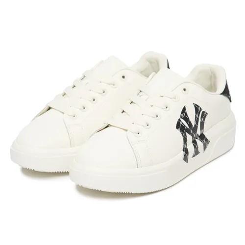 Giày Thể Thao MLB Chunky Classic Heel Dia Monogram New York Yankees 3ASXAM82N Màu Trắng Size 250