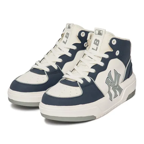 Giày Thể Thao MLB Chunky Liner High New York Yankees 3ASXCB12N-50NYD Màu Xanh Trắng Size 265
