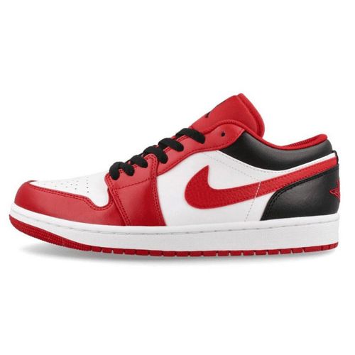 Giày Thể Thao Nike Air Jordan 1 Low 'Reverse Black Toe' 553558-163 Màu Đỏ Trắng Size 40.5