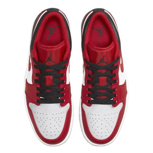 Giày Thể Thao Nike Air Jordan 1 Low 'Reverse Black Toe' 553558-163 Màu Đỏ Trắng Size 40.5-3
