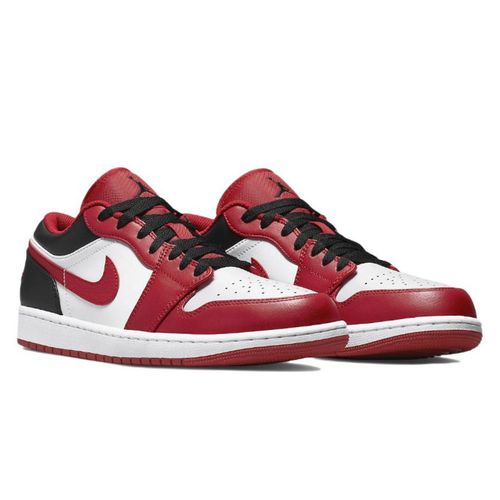 Giày Thể Thao Nike Air Jordan 1 Low 'Reverse Black Toe' 553558-163 Màu Đỏ Trắng Size 40.5-4