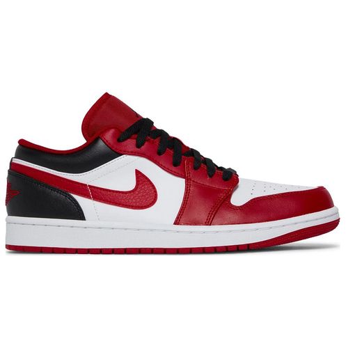 Giày Thể Thao Nike Air Jordan 1 Low 'Reverse Black Toe' 553558-163 Màu Đỏ Trắng Size 40.5-6
