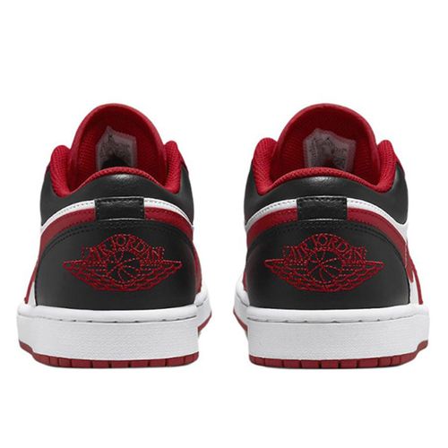Giày Thể Thao Nike Air Jordan 1 Low 'Reverse Black Toe' 553558-163 Màu Đỏ Trắng Size 40.5-7