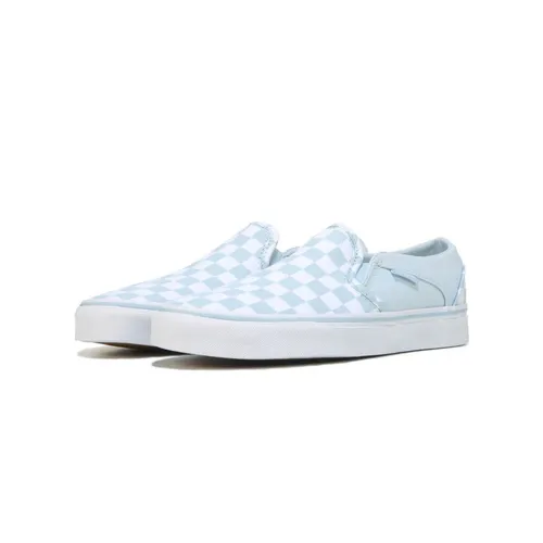 Giày Vans Asher Checkerboard Baby Blue Màu Trắng Xanh Size 37