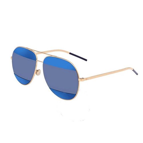 Kính Mát Dior Split Blue Mirror Aviator Unisex Sunglasses-4