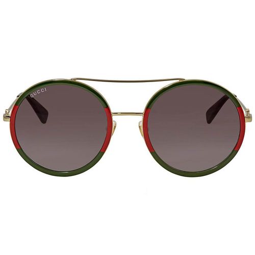Kính Mát Gucci Green Gradient Round Sunglasses GG0061S-003 56-1
