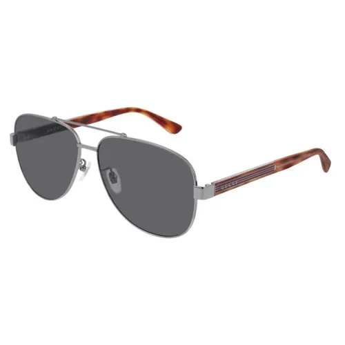 Kính Mát Gucci Grey Aviator Men's Sunglasses GG0528S 010 63 Màu Xám - Kính mắt - Vua Hàng Hiệu