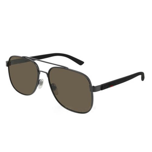 Kính Mát Gucci Grey Brown Square Men's Sunglasses GG0422S 002 60-4