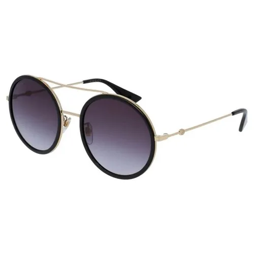 Kính Mát Gucci Round Grey Gradient Sunglasses GG0061S 001 56 - Kính mắt - Vua Hàng Hiệu