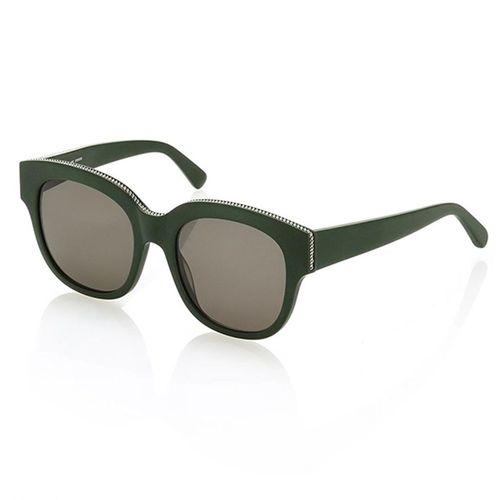 Kính Mắt Stella McCartney 54mm Green Round Sunglasses Màu Xanh Xám-1