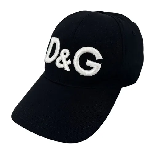 Mũ Dolce & Gabbana D&G Logo Embroidered Black GH590Z GE962 N0000 Màu Đen Size 60