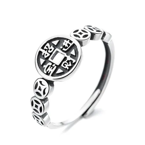 Nhẫn LiLi Jewelry Đồng Xu Kim Tiền Lili_913222 Màu Bạc - Trang sức - Vua Hàng Hiệu