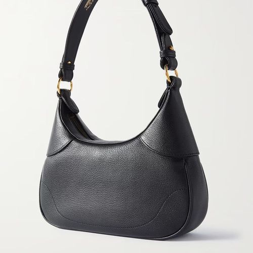 Túi Đeo Vai Gucci Aphrodite Chain Embellished Textured Leather Shoulder Bag Màu Đen-3