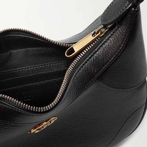Túi Đeo Vai Gucci Aphrodite Chain Embellished Textured Leather Shoulder Bag Màu Đen-4