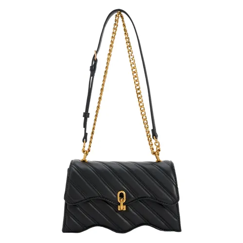 Túi Đeo Vai Nữ Charles & Keith CNK Freja Wavy Trapeze Crossbody Bag 80781952 Màu Đen