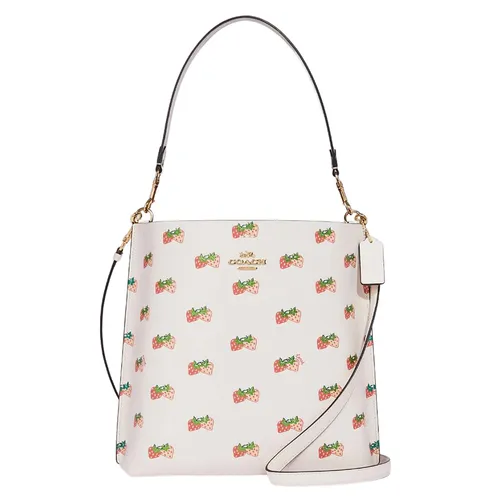 Túi Xách Coach Mollie Bucket Bag With Strawberry Print CB601 Màu Trắng