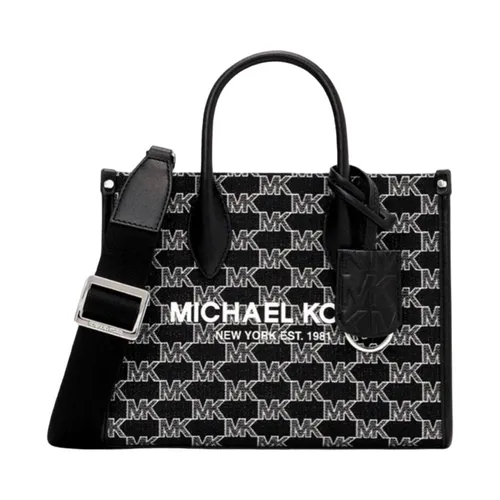 Túi Xách Michael Kors MK Mirella Small Top Zip Crossbody Black MLT Màu Đen