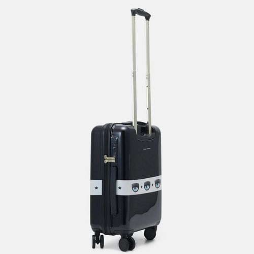 Vali Chiara Ferragni Logomania Hardshell Suitcase Màu Đen Size Cabin-2
