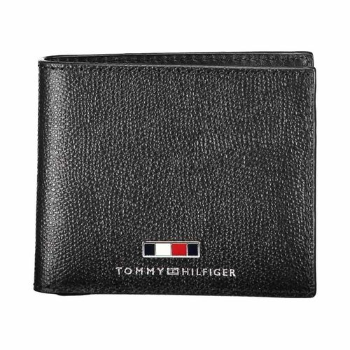 Ví Nam Tommy Hilfiger Men's Leather Wallet AM0AM07615_NERO_BDS Màu Đen