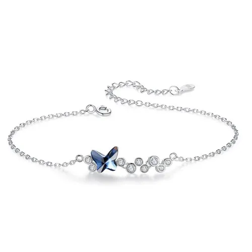 Vòng Đeo Tay LiLi Jewelry Butterfly Đính Đá Swarovski, CZ Lili_327692 Màu Bạc - Trang sức - Vua Hàng Hiệu