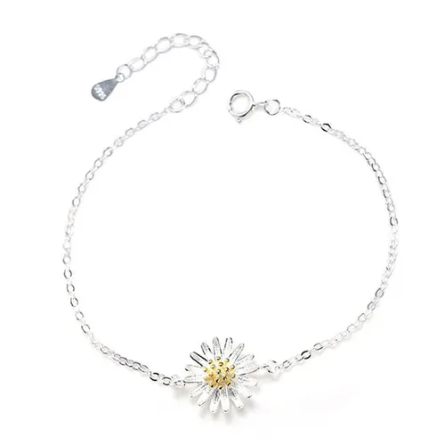 Lili Jewelry Nữ Vòng đeo tay Bạc 925 - Vòng Đeo Tay LiLi Jewelry Hình Hoa Cúc Họa Mi Lili_975918 Màu Bạc - Vua Hàng Hiệu