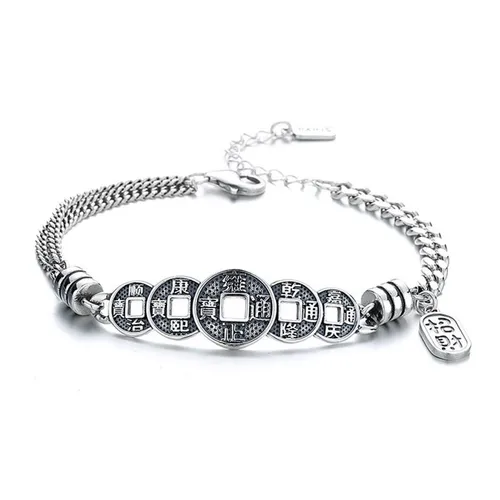 Lili Jewelry Nữ Vòng đeo tay Bạc 925 - Vòng Đeo Tay LiLi Jewelry Kim Tiền Lili_681314 Màu Bạc - Vua Hàng Hiệu