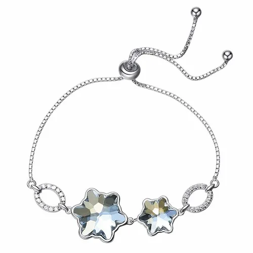 Vòng Đeo Tay LiLi Jewelry Mạ Bạch Kim Đính Đá Swarovski Lili_929485 Màu Bạc - Trang sức - Vua Hàng Hiệu