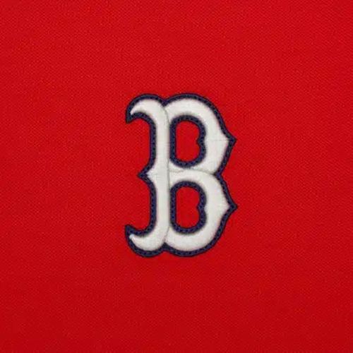 Áo Polo MLB Basic Overfit Pique T-Shirt Boston Redsox 31TSQ2131-43R Màu Đỏ Size S-3
