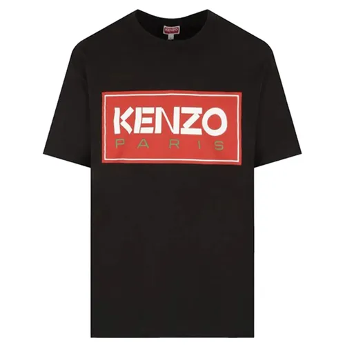 Áo Thun Kenzo Paris Classic Jersey Oversized T-Shirt FC65TS4134SY99A Màu Đen Đỏ Size L