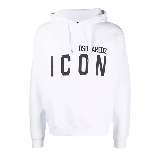 Thời trang DSquared2 Áo Hoodie - Áo Hoodie Dsquared2 White Icon Logo Printed S79GU0003 S25516 966 Màu Trắng Size M - Vua Hàng Hiệu