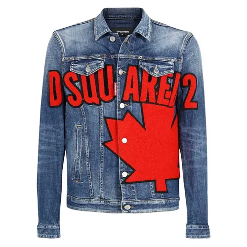 Áo Khoác Dsquared2 Giubbino Denim S74AM1241 S30664 Màu Xanh Size 46