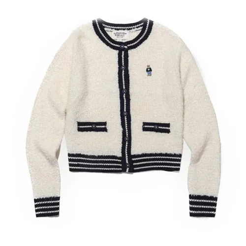 WHOAU Áo khoác - Áo Khoác Len WHOAU Steve Bookle / WHCKC4T41F Màu Trắng Size S - Vua Hàng Hiệu