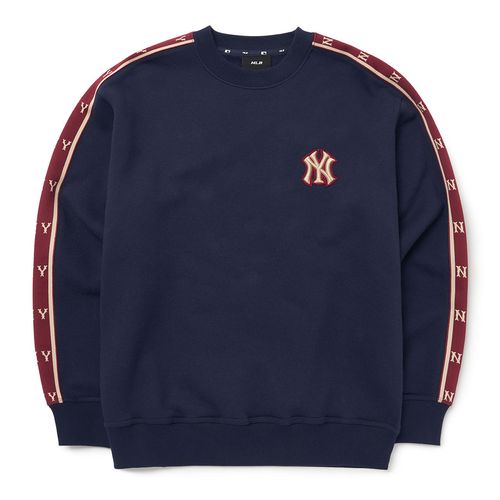 Áo Nỉ Sweater MLB Diamond Monogram Tape Sweatshirt New York Yankees 3AMTM0826-50NYD Màu Xanh Navy Size S