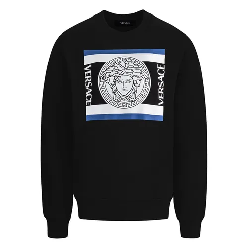 Áo Nỉ Versace Medusa Logo Printed 1002767 1A02034 1B000 Màu Đen Size L