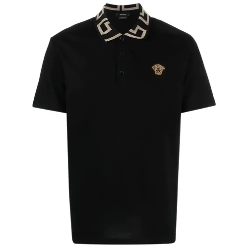 Áo Polo Versace Black Polo Shirt A874021A061991B000 Màu Đen Size L