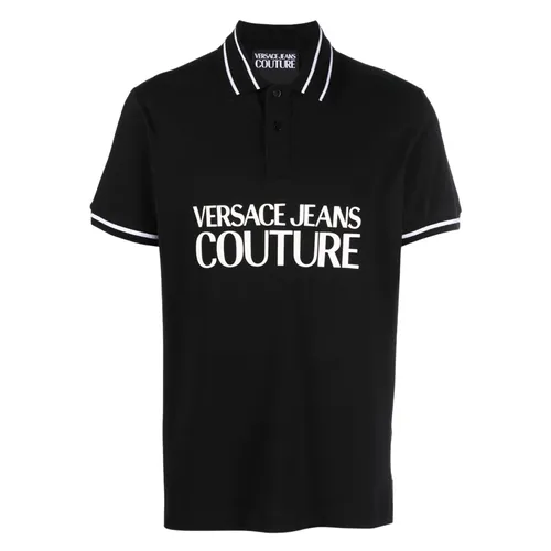 Áo Polo Versace Jeans Couture Black Logo Printed 74GAGT03 CJ01O 899 Màu Đen Size XL