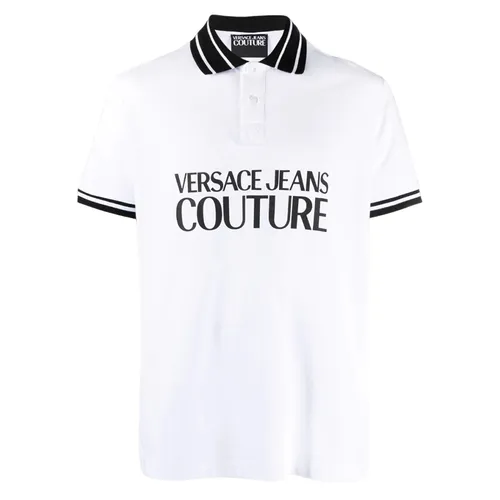 Áo Polo Versace Jeans Couture White Logo Printed 74GAGT03 CJ01O 003 Màu Trắng Size L