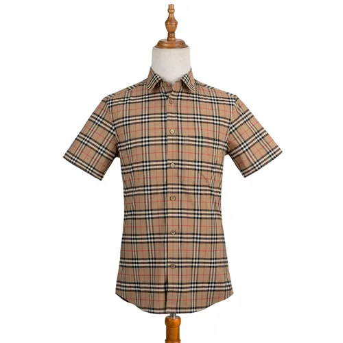 Áo Sơ Mi Burberry Cộc Tay 8020965 Phối Màu Size M