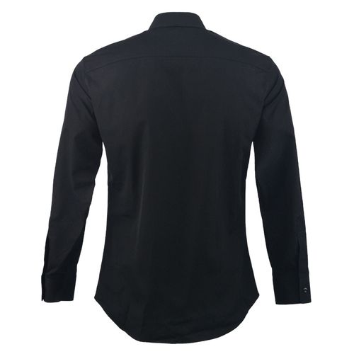 Áo Sơ Mi Dài Tay Dsquared2 Black Slogan Printed Buttoned Shirt S71DM0598 S36275 900 Màu Đen Size 46-2