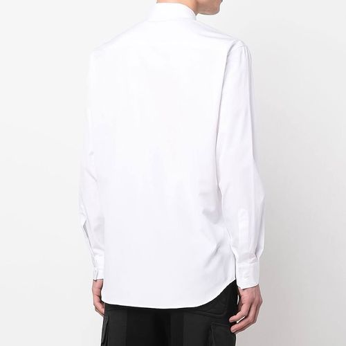 Áo Sơ Mi Dài Tay Dsquared2 White Slogan Printed Buttoned Shirt S71DM0598 S36275 100 Màu Trắng Size 44-1