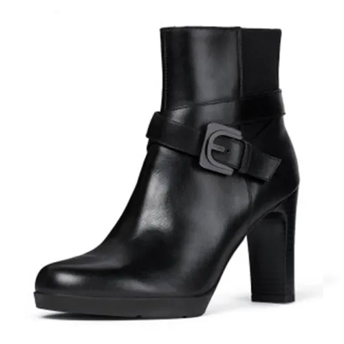 Boots Nữ Geox D ANNYA H.E SMO.LEA Màu Đen Size 38