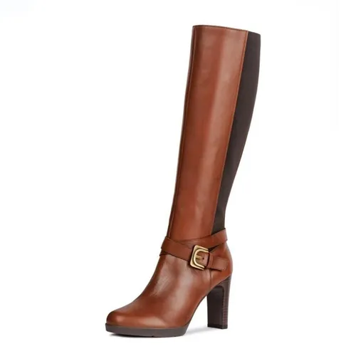 Boots Nữ Geox D ANNYA H.F SMO.LEA Màu Nâu Size 38