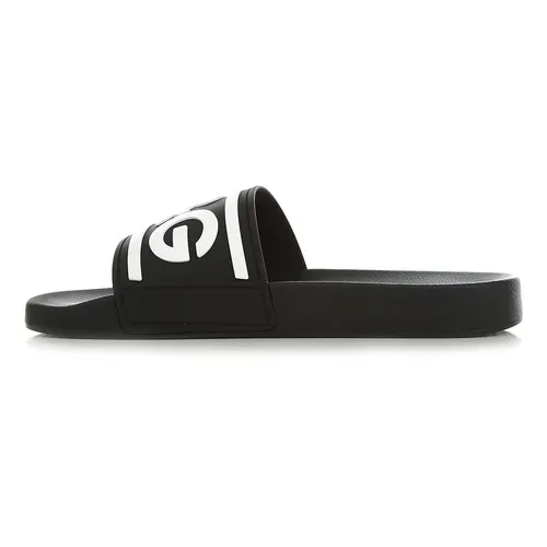 Dép Dolce & Gabbana D&G Slides With Logo CS2072 AQ858 89690 Màu Đen Size 41