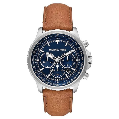 Đồng Hồ Nam Michael Kors Cortlandt Chronograph Quartz Blue Dial Men's Watch Mk8927 Màu Xanh Bạc