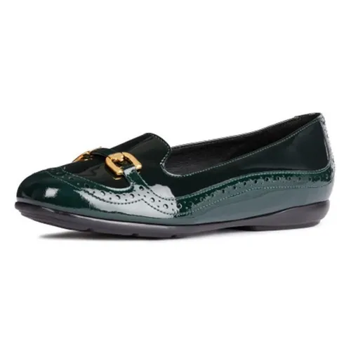 Giày Búp Bê Geox D ANNYTAH A SYNT.PAT DK FOREST Màu Xanh Lá Đậm Size 39